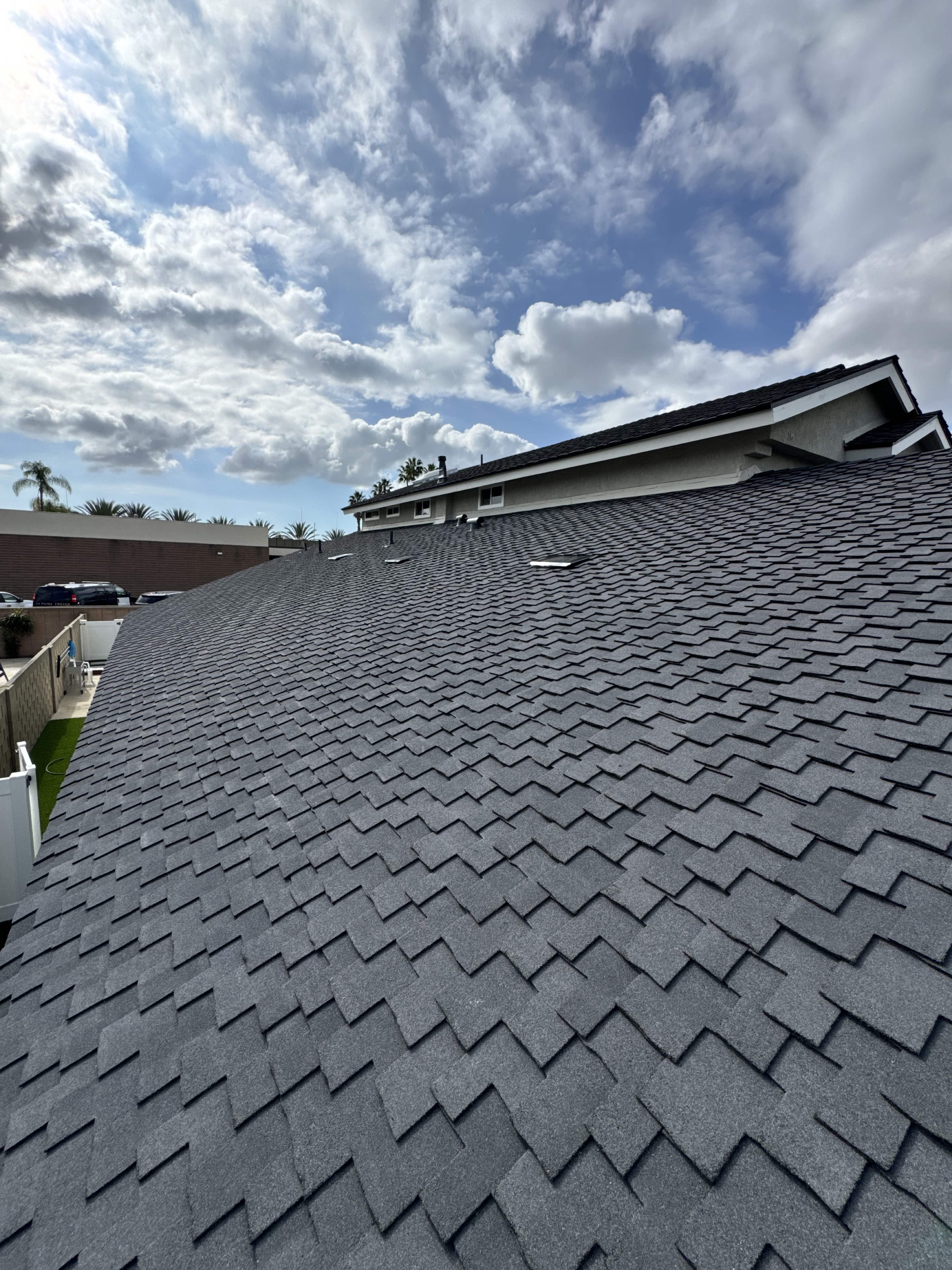 New roof installation